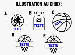 Porte clés "Basket"